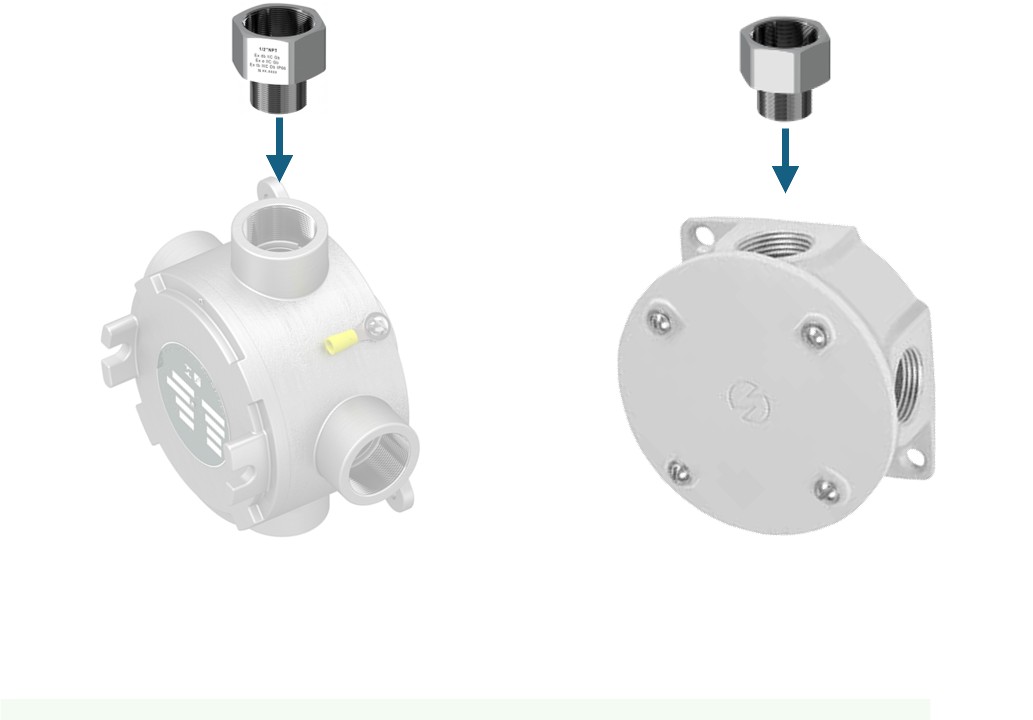 Aplicação do Adaptador no Invólucro