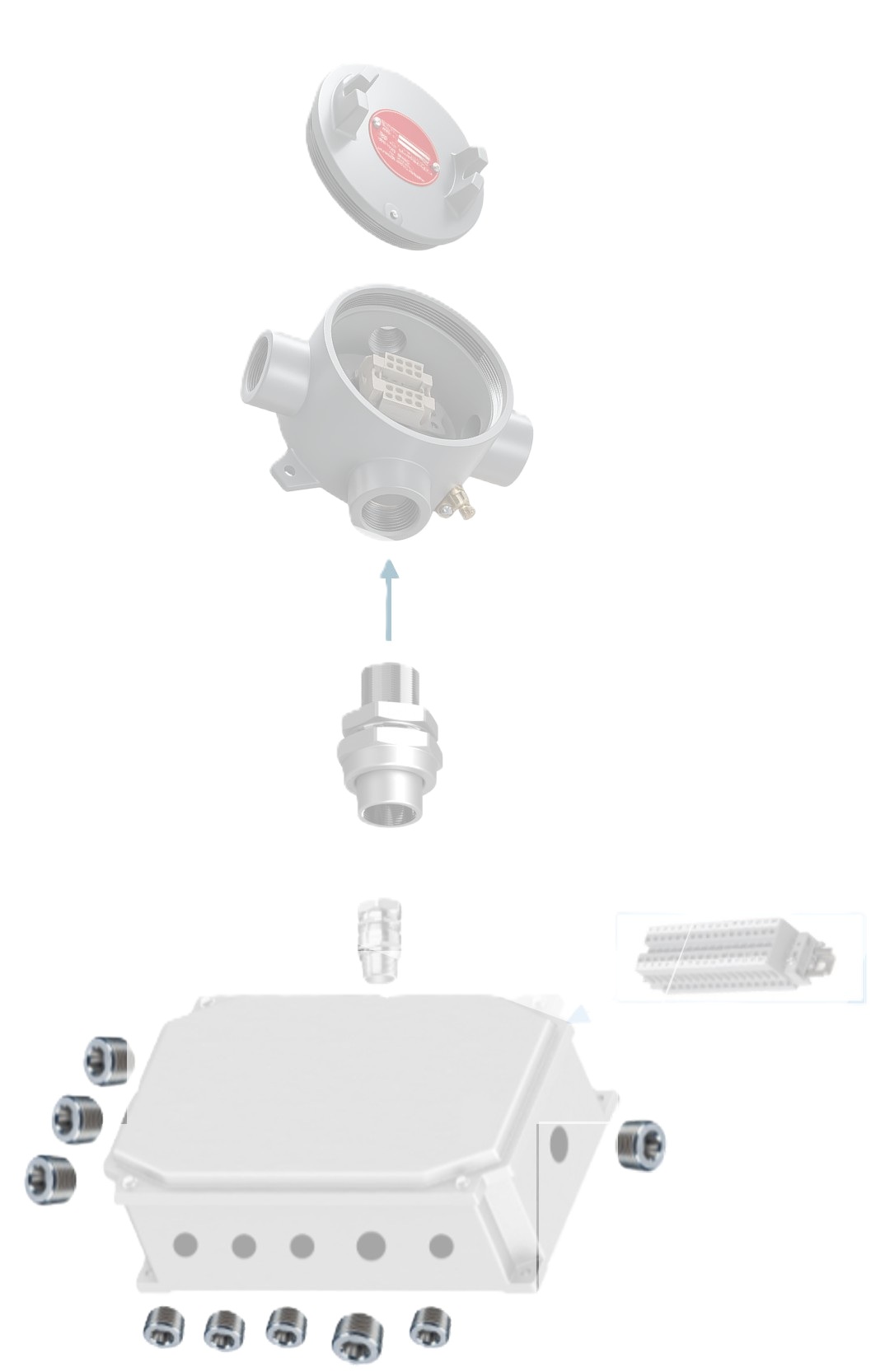 Aplicação e instalação do bujão sem cabeça Ex