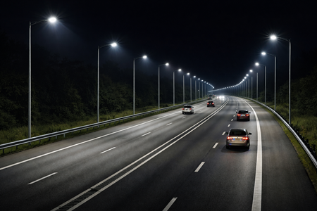 Luminária pública instalada