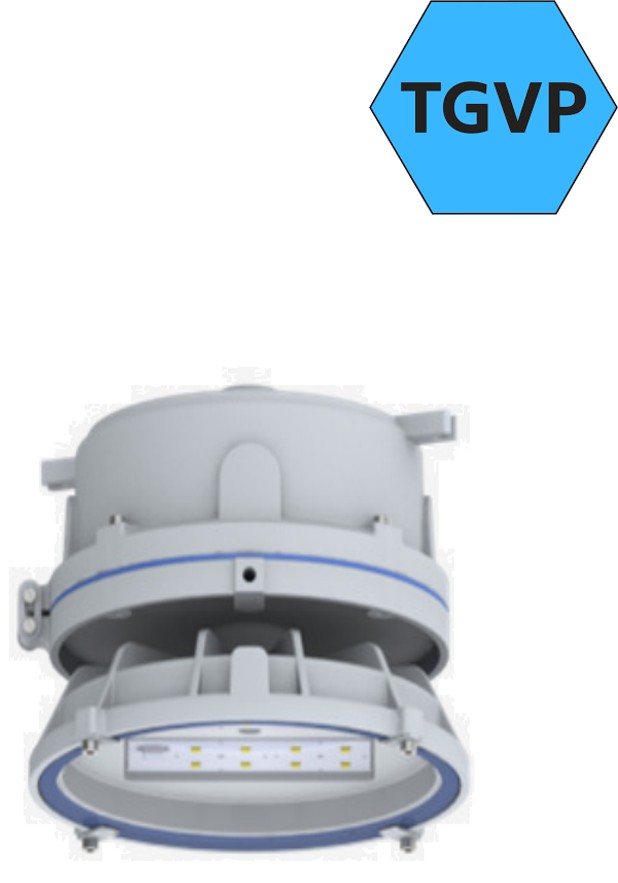 Luminária LED em alumínio para área TGVP