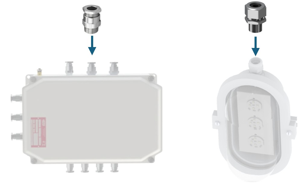 Aplicação do Adaptador no Invólucro