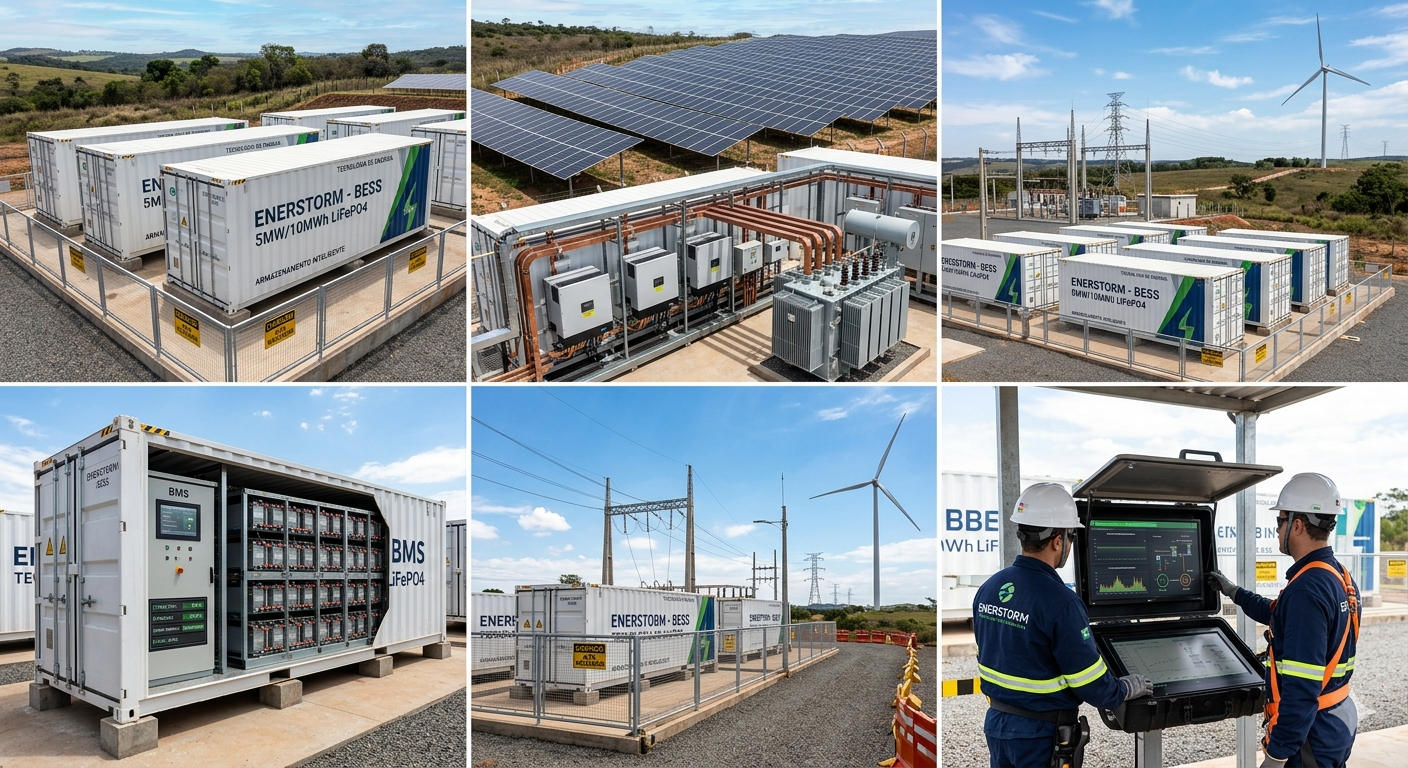 Energia solar e armazenamento